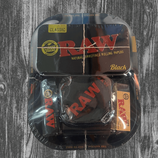 Black Raw Rolling Tray Kit - Small