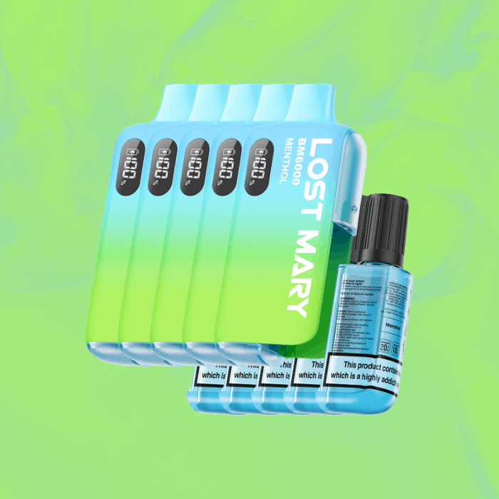 Lost Mary Bm6000 MENTHOL Pack of 5